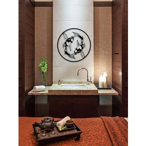 Soi Dekor Koi No Nagare Koi Balıkları Metal Duvar Tablosu