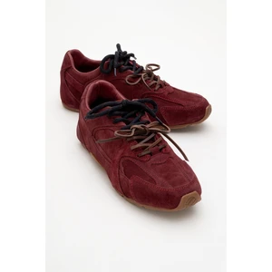Serena Bordo Süet  Deri Kadın Spor Ayakkabı