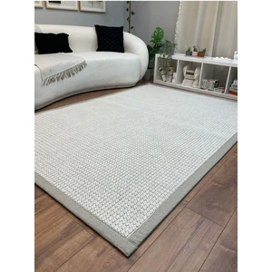 Saraz Halı Kumaş Bordür Bej Bukle Siyah Bordür  Halı Salon Koridor Mutfak Çocuk Odası Halısı  Kilim S263