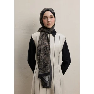 Dark Bohemıan Desen Şal Siyah