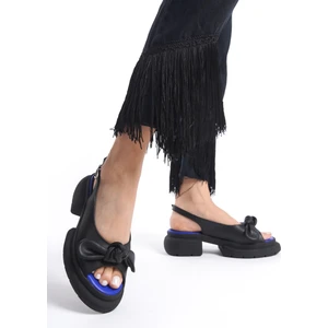 Sy Leather Arya Model Deri Kalın Tabanlı Günlük Kadın Sandalet