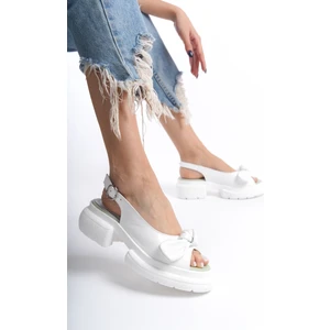 Sy Leather Arya Model Deri Kalın Tabanlı Günlük Kadın Sandalet
