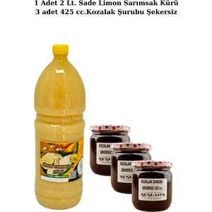 Ayşe Ana Yöresel Limon Sarımsak Kürü 2 lt Kozalak Şurubu 425 cc 3 Adet
