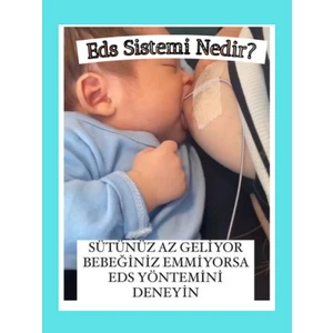 Emzirme Destek Sistemi No:5 Beslenme Sondası Gri EDS sabitleme Bant ve kilitli enjektör