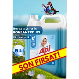 White Jel Deterjan 5 Lt (167 Yıkama) - Beyaz Çamaşırlar İçin Özel Formül