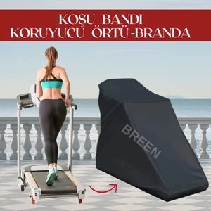 Siyah Koşu Bandı Koruyucu Örtü, Iç ve Dış Mekanlar Için Koruyucu Kılıf, Güneşten Korur, Su Geçirmez, Toz Geçirmez