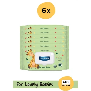 Deep Fresh Islak Mendil Lovely Babies Zürafa 6 x 100 Yaprak