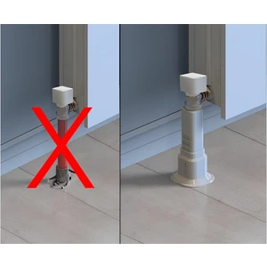 Radyatör Boru Gizleme Ayağı Tekli Petek Aksesuarı 6 cm - 16 cm Arası Ayarlanabilir Beyaz 10 Adet
