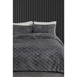 Kürk Yatak Örtüsü Yorgan Uyku Seti Tek Kişilik Çarşaflı Peluş Yumuşak Dolgulu Rody 3 Parça