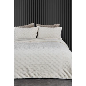 Kürk Yatak Örtüsü Yorgan Uyku Seti Çift Kişilik Çarşaflı Peluş Yumuşak Dolgulu Rody 4 Parça