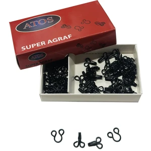 Agraf - Kopça No:4 Siyah (50 Adet)