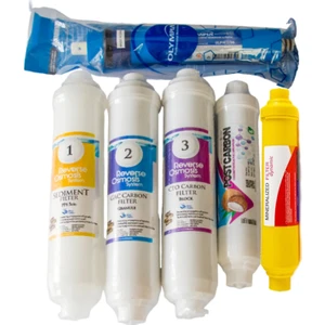 Reverse osmosis inline 6'lı Su Arıtma Filtre Seti