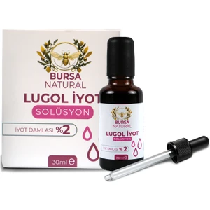 Bursa Natural Lugol Solutıon Iyot Damlası %2 Iyot Roll-on Başlıklı