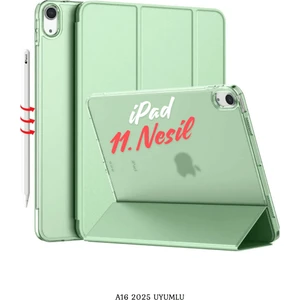 Apple iPad 11. Nesil A16 2025 Uyumlu 11 Inç Standlı Katlanabilir Fuchsia Smart Cover Tablet Kılıfı