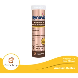 C Vitamini, Sambucus Nigra ve Çinko 15 Efervesan Tablet - C Vitamini, Kara Mürver Ekstresi, Çinko
