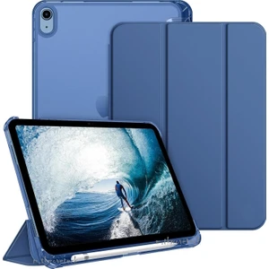 M.tk moveteck Apple iPad Air 11 2025 Tablet Kılıf Akıllı Smart Uyku Modlu Pen Kalem Bölmeli Katlanabilir Standlı Pc Case M3