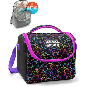 Coral High Çok Renkli Kalp Desenli Thermo Beslenme Çantası 22770