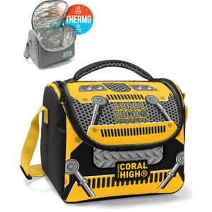 Coral High Kids Sarı Siyah Robot Desenli Thermo Beslenme Çantası 12785