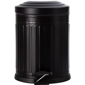 5lt Pedallı Vıntage Çöp Kovası Siyah