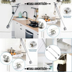 Taka Amortisör Mutfak Dolap Kapak Amortisörü 140N Gazlı Piston