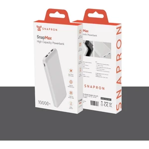 Snp 3000 Beyaz Powerbank 10.000 mAh. Hızlı Şarj Özellikli. USB Kablo Dahil