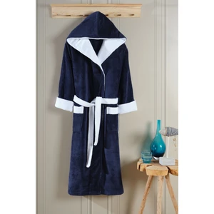 Biyeli Kapşonlu Bambu Bornoz