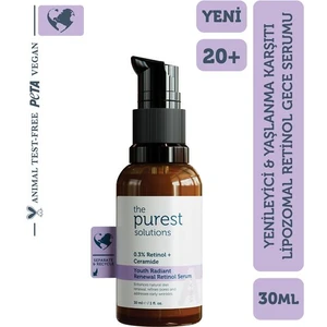 The Purest Solutions Youth Radiant Renewal Retinol Serum / Yenileyici Lipozomal Retinol Gece Serumu 20+
