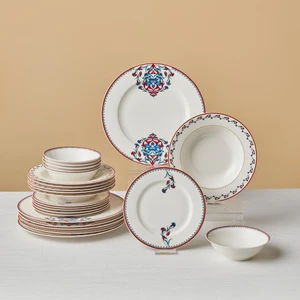 Elegance Bone Nakkaş 24 Parça 6 Kişilik Yemek Takımı