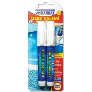 Fayans Derz Kalemi Yedek Uçlu Beyaz 2 li Set
