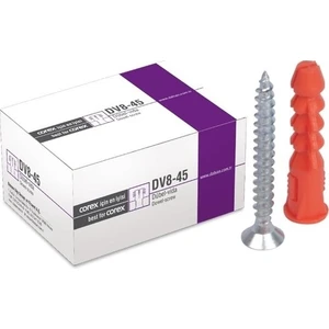 DALSAN DÜBEL+VİDA SETİ 100 LÜ DV-45