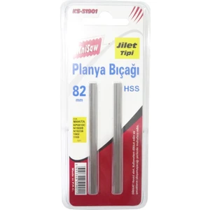 KS51901 Planya Bıçağı Jilet Tipi 82 mm 2'li Set