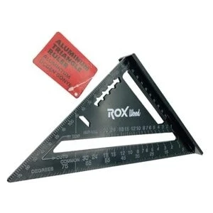 Rox Wood 175 mm Aluminyum Üçgen Gönye Ergonomik Dayanıklı Tasarım ile Kullanıma Hazır