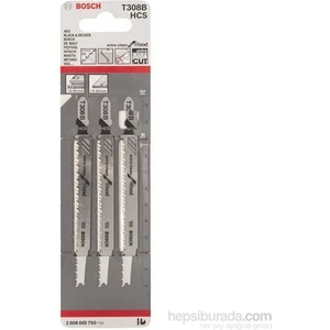 T 308 B Ahşap Dekupaj Testeresi Bıçağı - 3'Lü Paket  Ekstra