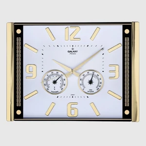 Termometre ve Nem Ölçerli Duvar Saati