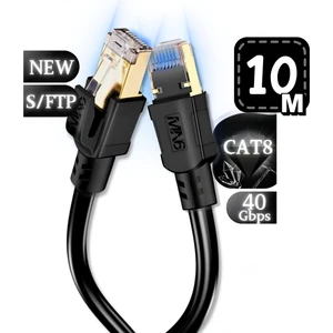 M110XF Cat8 Kablo/10 METRE/40GBPS-2000MHZ-26 Awg-S/ftp-Cat8 Ethernet Kablosu