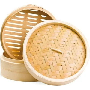 30CM Bambu Buharlık (30CM Bamboo Steamer) - 1ADET
