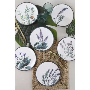 Çiçek Bahçesi Pasta Tabağı 20 cm 6 Adet - 18938-39-40-41-42-43