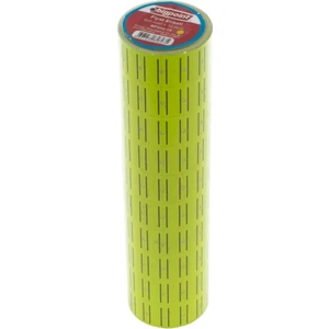 | Etiket, İz Bırakmayan Uzun Ömürlü Yapışkan, 6000 Etiketli Paket, 600 x 10 Rulo, Sarı