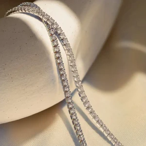 Satürn Silver Kuyumculuk 925 Ayar Gümüş Su Yolu Bileklik Zirkon Taşlı Suyolu Bileklik Kadın Bileklik Gümüş Bileklik