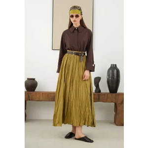 Kraşlı Vual Etek Yağ Yeşili