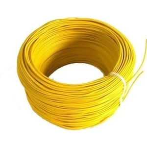 Tek Damarlı Montaj Kablosu 5mt Sarı