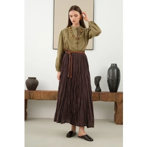 Kraşlı Vual Etek Acı Kahve