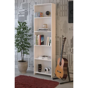 Abete 5 Raflı Beyaz Kitaplık