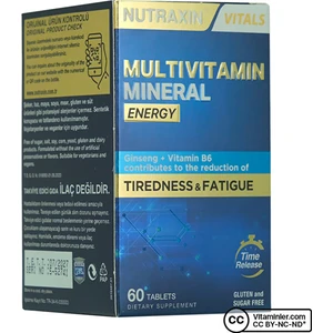 Multivitamin Mineral Energy 60 Tablet