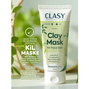 Clasy Care Krem Kil Yüz Maskesi 100 ml – Allantoin ve Minerallerle Tüm Cilt Tipleri İçin Derin Temizlik ve Nemlendirme