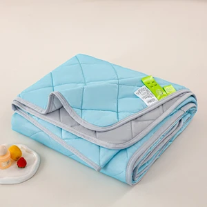 Out Yuy 1 Parça Soğutma Yorganı Yaz Battaniyesi Yumuşak Rahat 150*200CM Buzul Mavisi (Yurt Dışından)