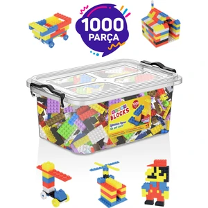 Parti Oyun Evi Funny Blocks Mikro Blok 1000 Parça Plastik Kutulu