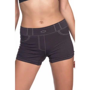 3802 Dikişsiz Kot Desen Kısa Boxer Şort