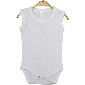 Hvc Kız Bebek Atlet Pamuklu Body Jakarlı Küp Desenli Çıtçıtlı Zıbın