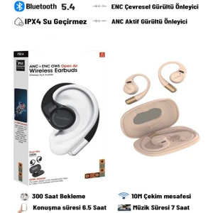 Fb-14 Ipx4 Su Geçirmez Anc - Enc Gürültü Önleyici Kablosuz Airpods 5.4 Bluetooth Dokunmatik Kulaklık